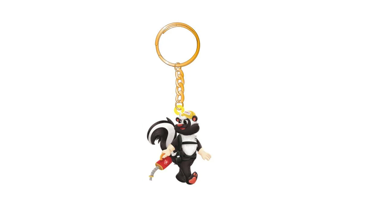 Stinky the Skunk Keychain